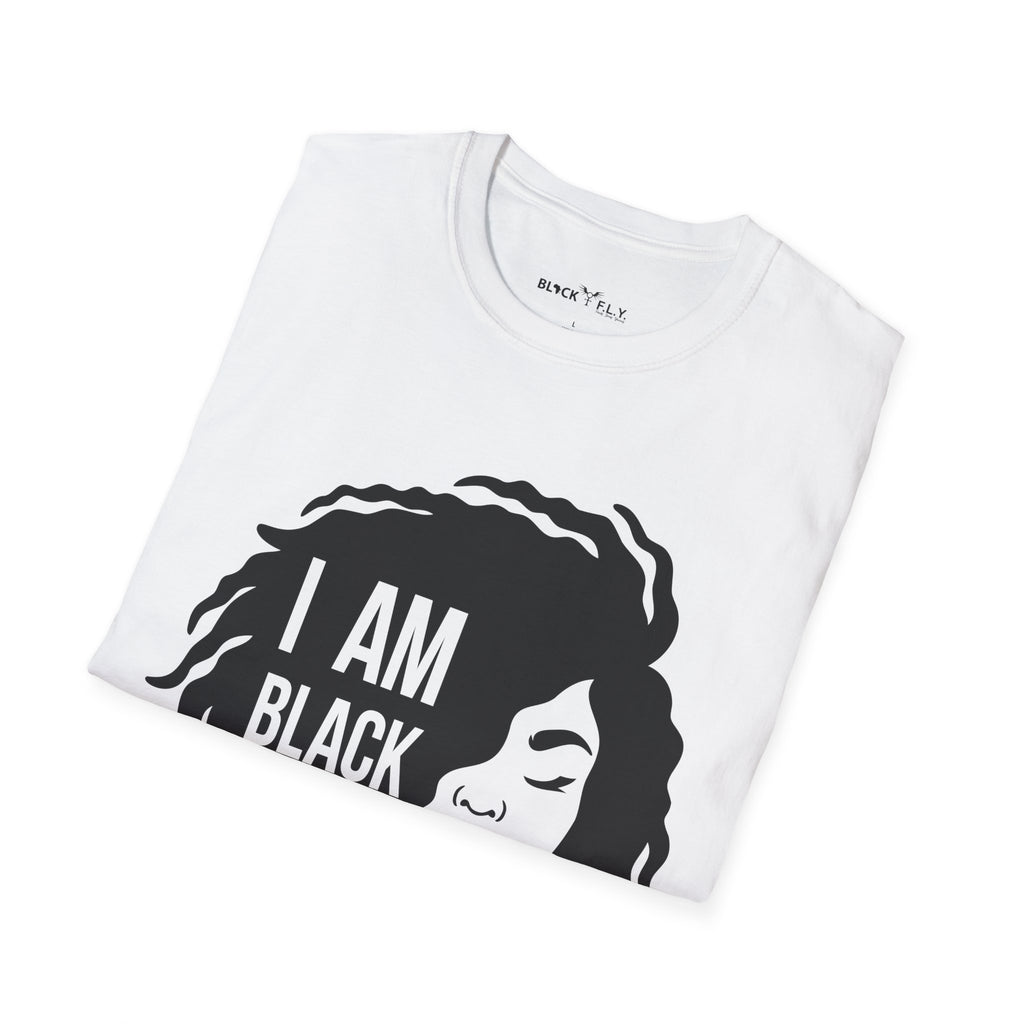 I Am Black History Unisex Softstyle T-Shirt - Celebrating Diversity & Heritage