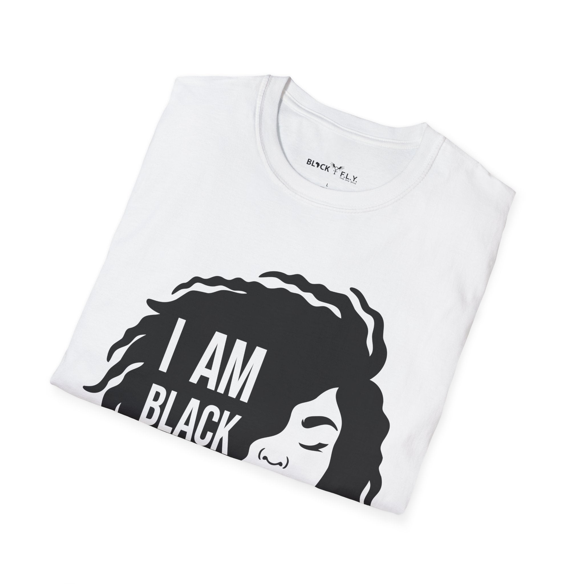 I Am Black History Unisex Softstyle T-Shirt - Celebrating Diversity & Heritage