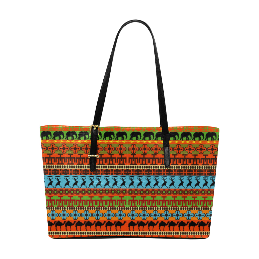 African Print 5 Tote Bag/Large