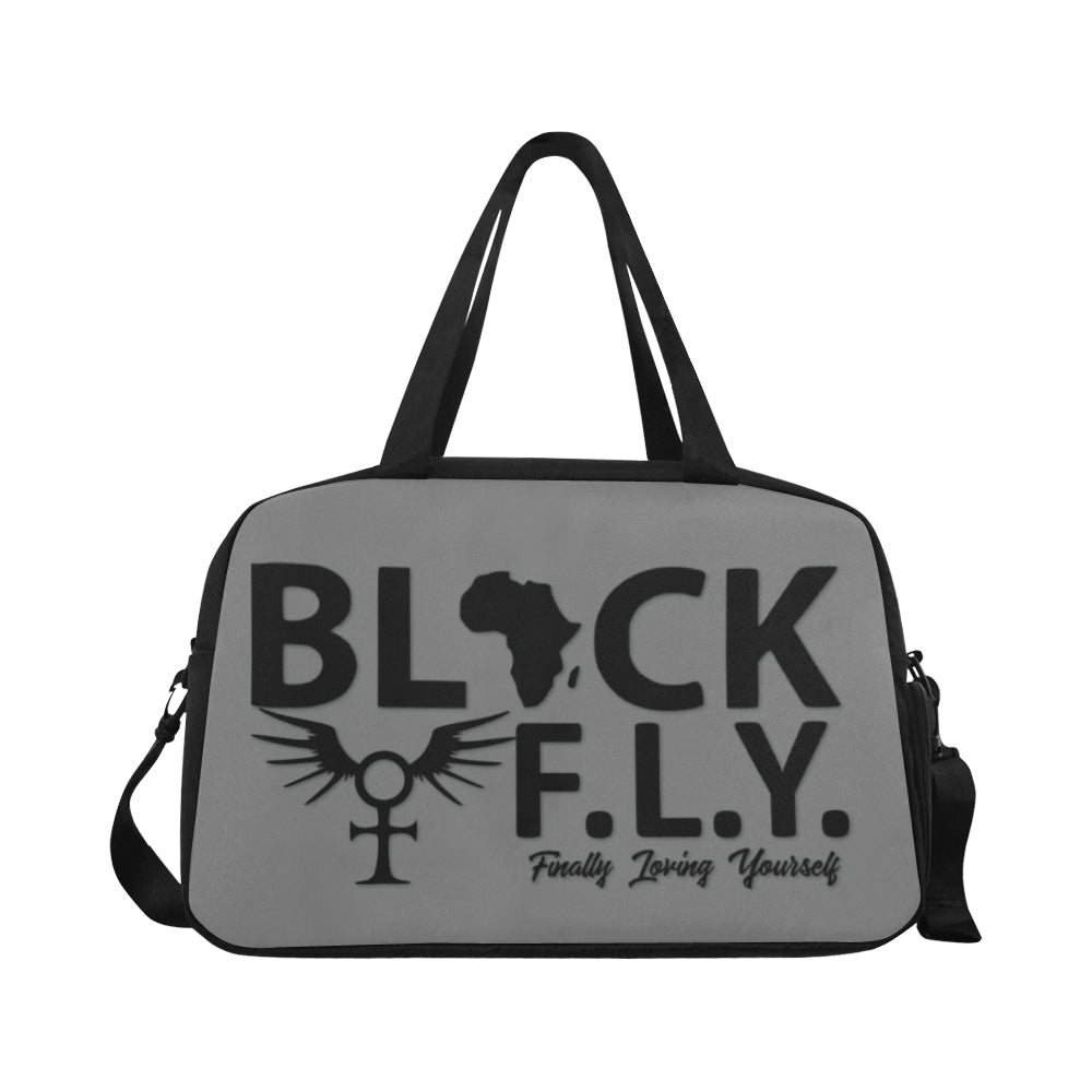 BLACK F.L.Y. Fitness Handbag (Grey)