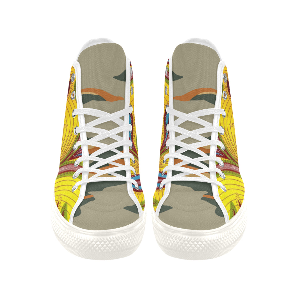 Cloud Camouflage Men's Canvas Shoes/Large