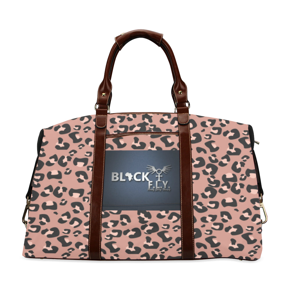 BLACK F.L.Y. Classic Travel Bag (Animal Print)