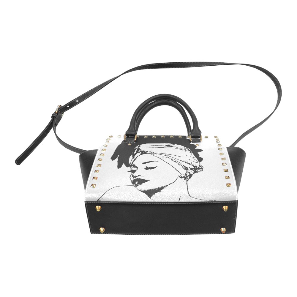Loc'd Lady Rivet Shoulder Handbag