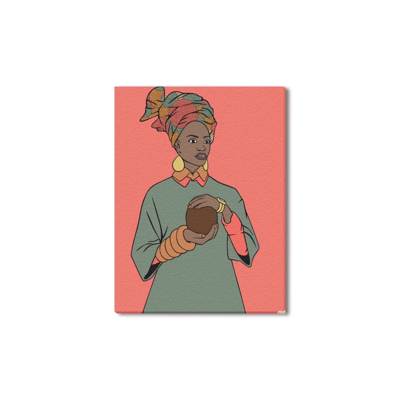 BLACK F.L.Y. Queen Frame Canvas Print 12"x16"