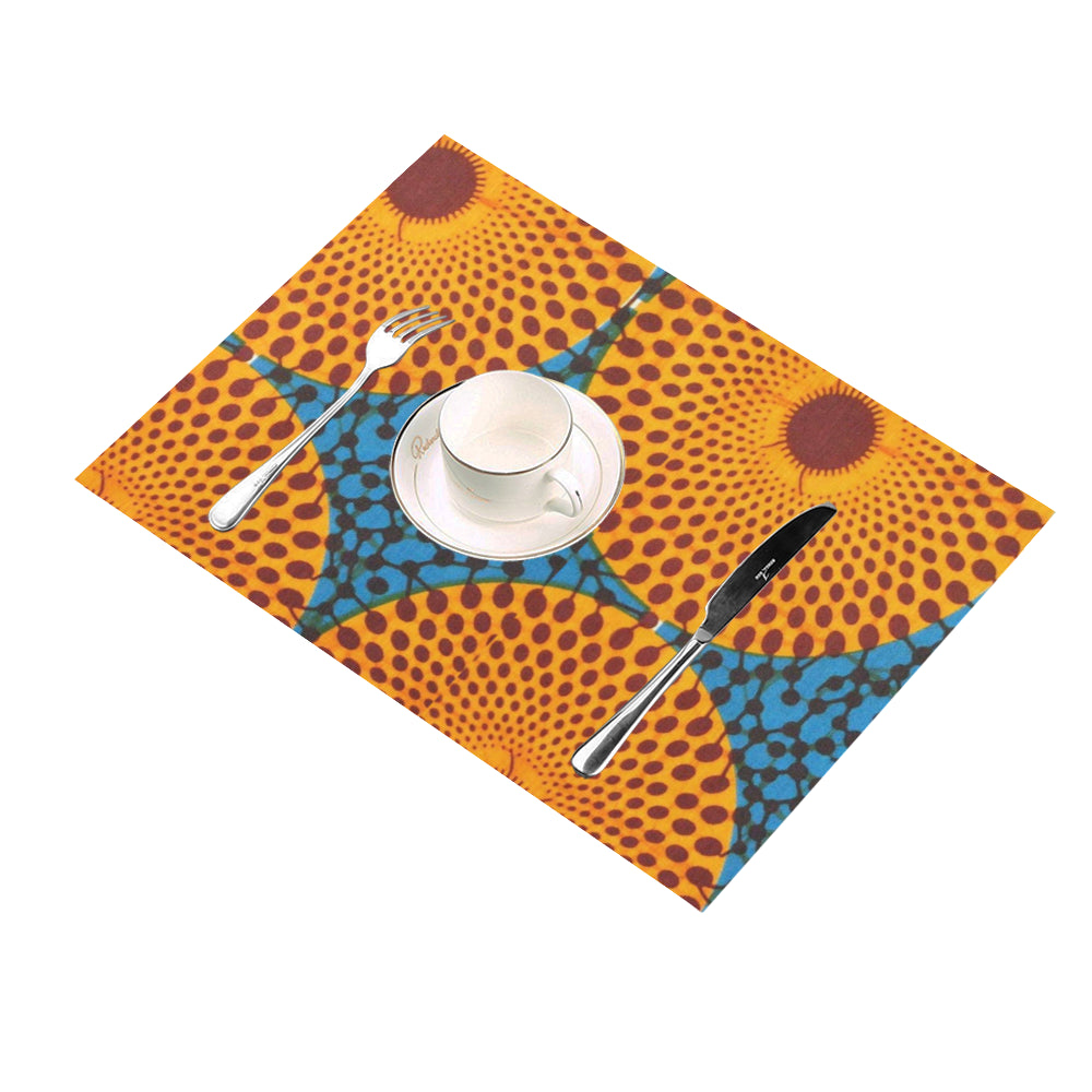 African Print 2 Placemat 14’’ x 19’’ (Set of 6)