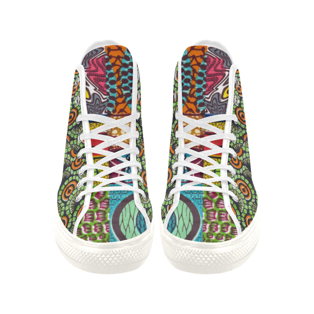 African Print 1 Women's Canvas Shoes