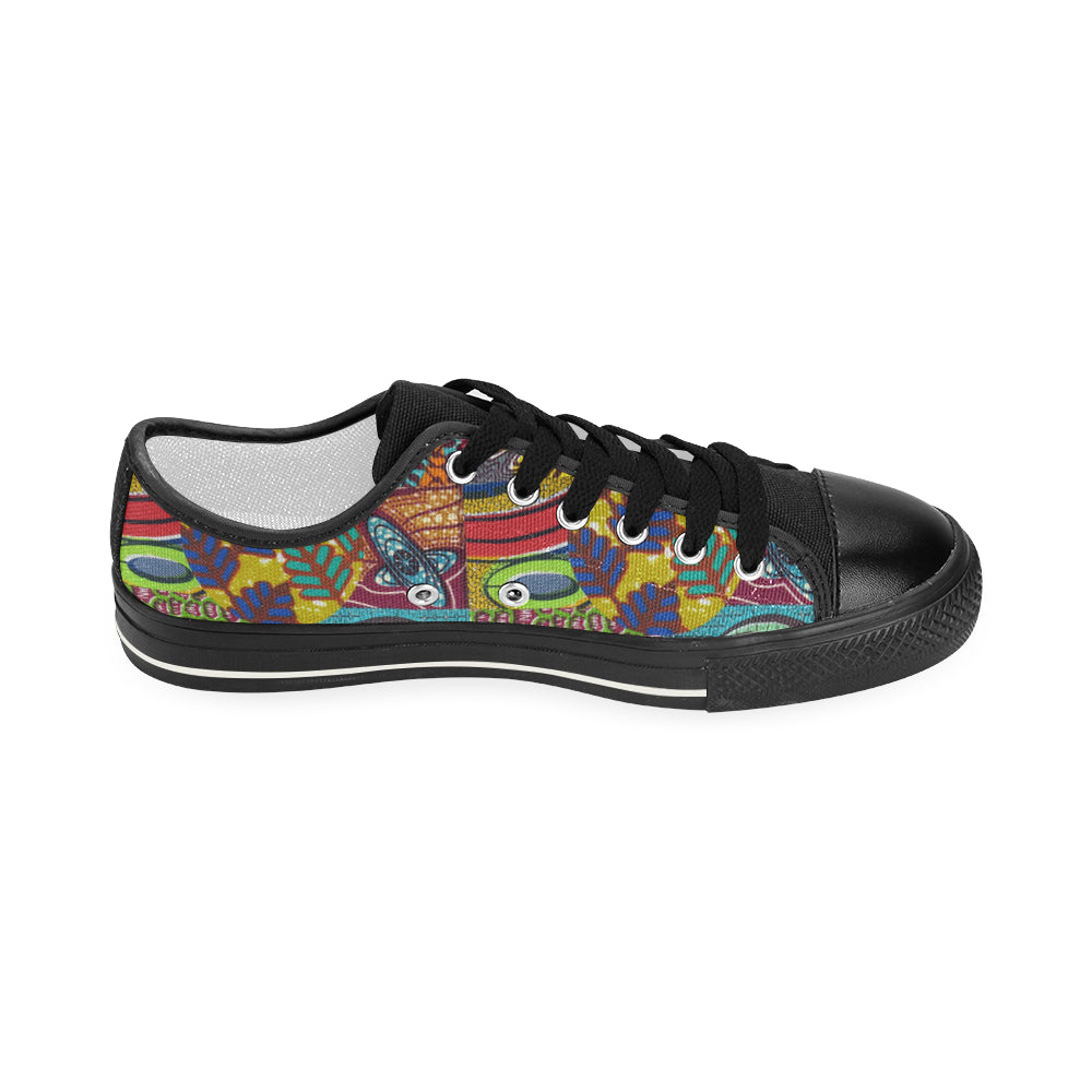 African Print 1 Women's Classic Canvas Shoes