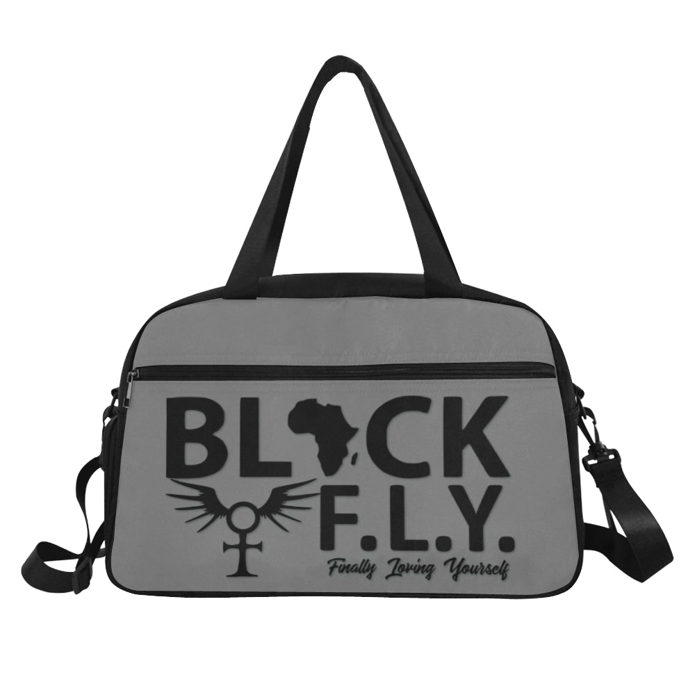 BLACK F.L.Y. Fitness Handbag (Grey)
