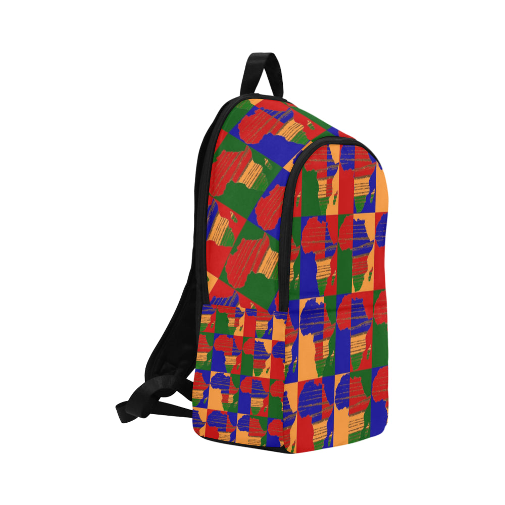 Africa Print 16 Fabric Backpack for Adult