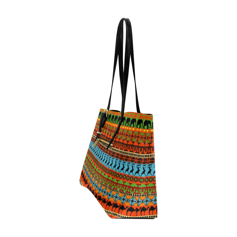 African Print 5 Tote Bag/Large