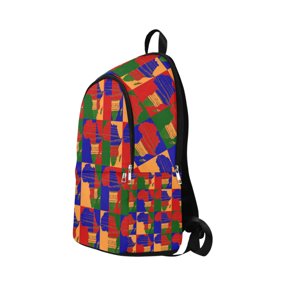 Africa Print 16 Fabric Backpack for Adult