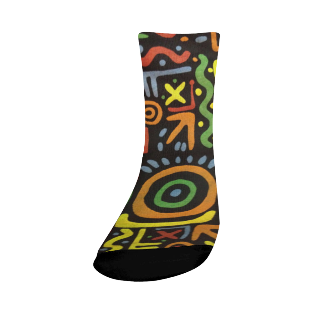 Fresh Print Crew Socks