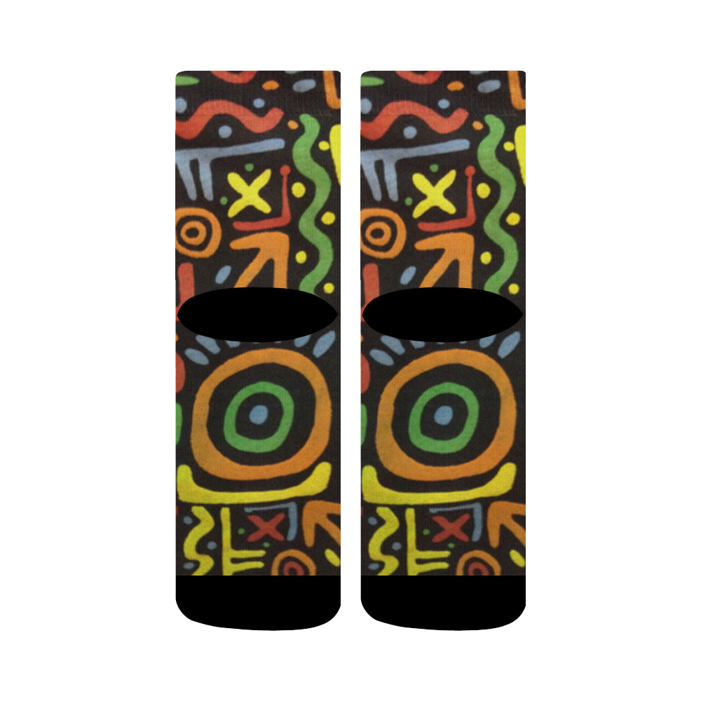 Fresh Print Crew Socks