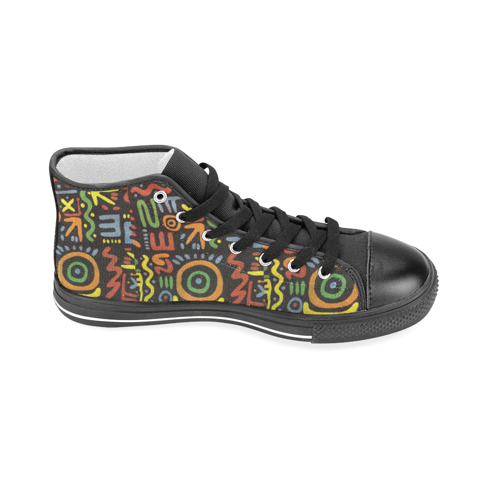 Print 7 Men’s Classic High Top Canvas Shoes