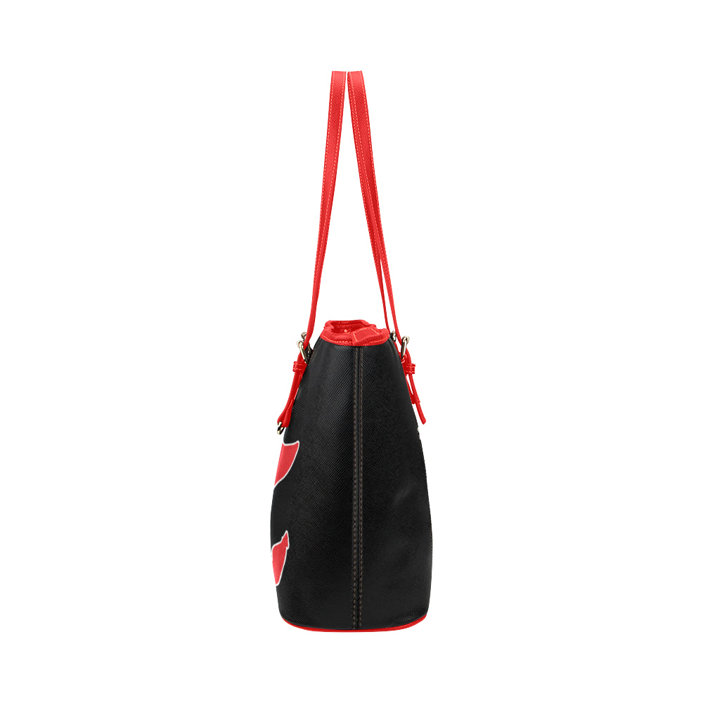 Africa Fist Pump Leather Tote Bag/Large
