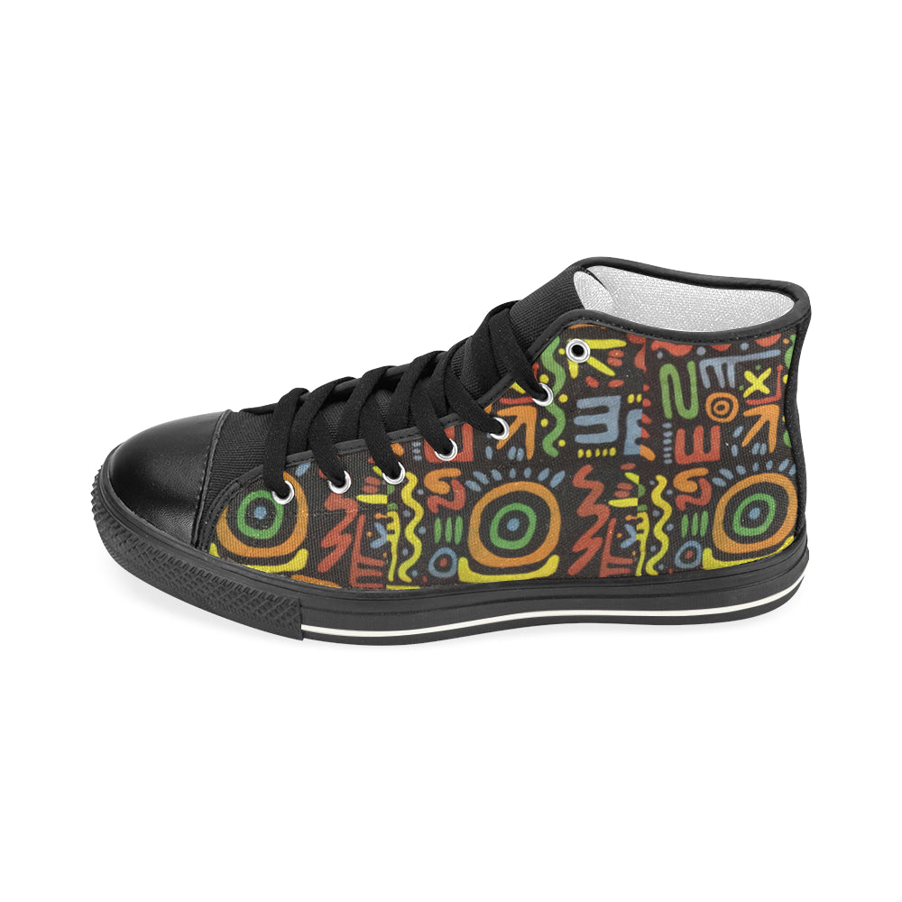 Print 7 Men’s Classic High Top Canvas Shoes