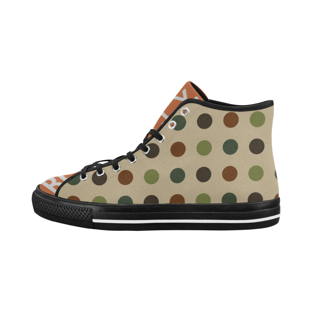 Polka Dot Women's Canvas Shoes