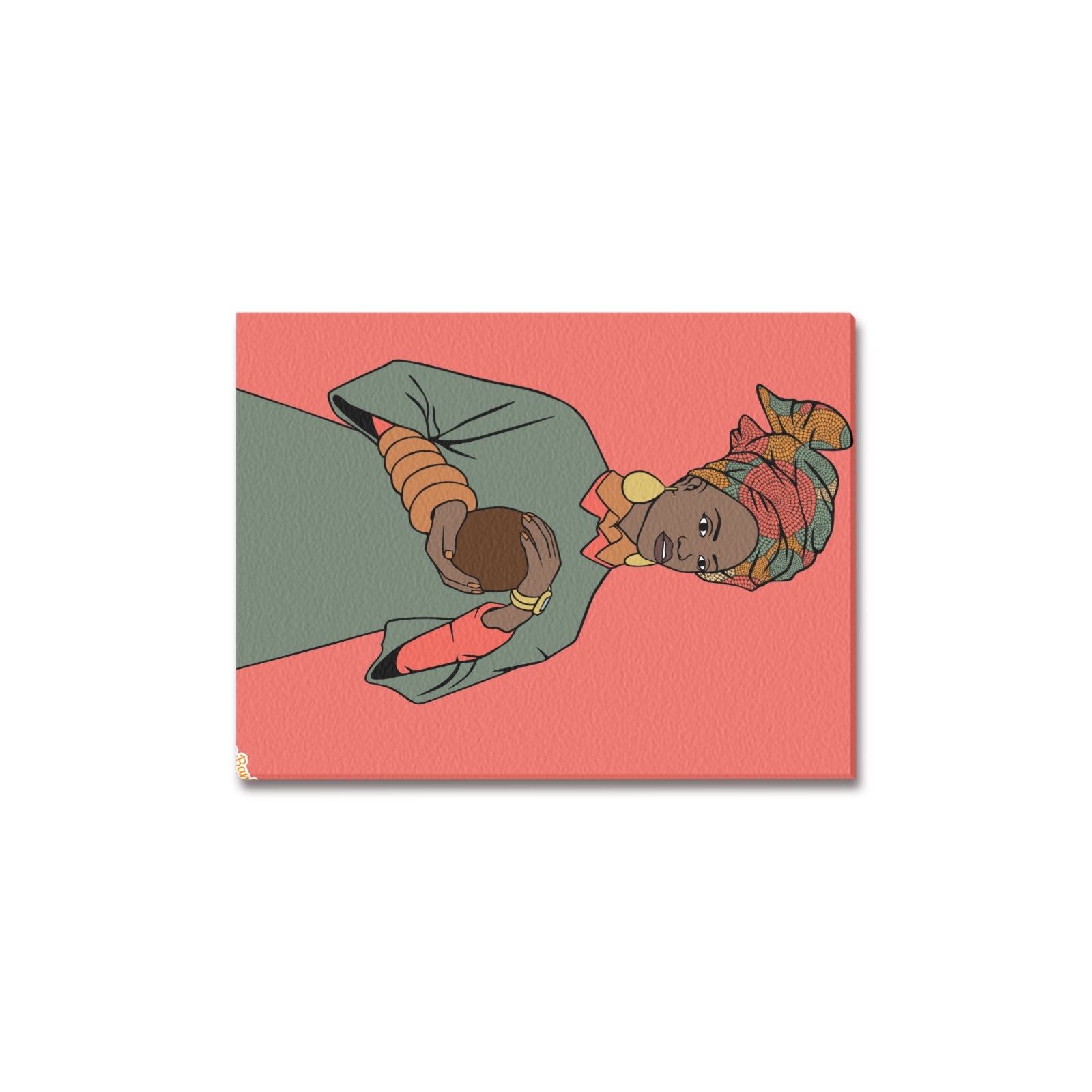 BLACK F.L.Y. Queen Frame Canvas Print 12"x16"