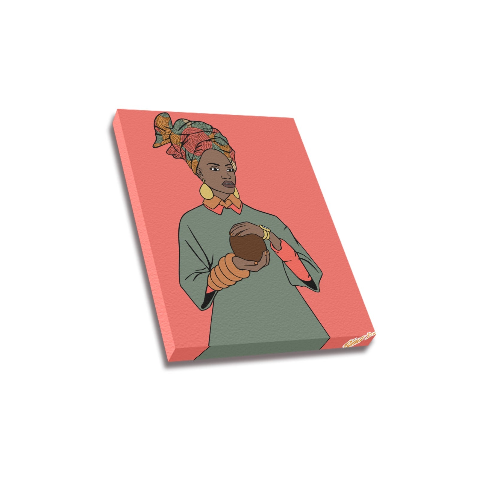 BLACK F.L.Y. Queen Frame Canvas Print 12"x16"